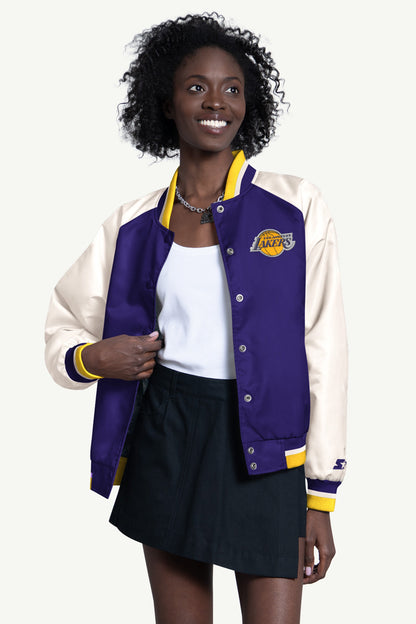 Starter Premium | WOMENS LA LAKERS LAKERS BLITZ VARSITY JACKET