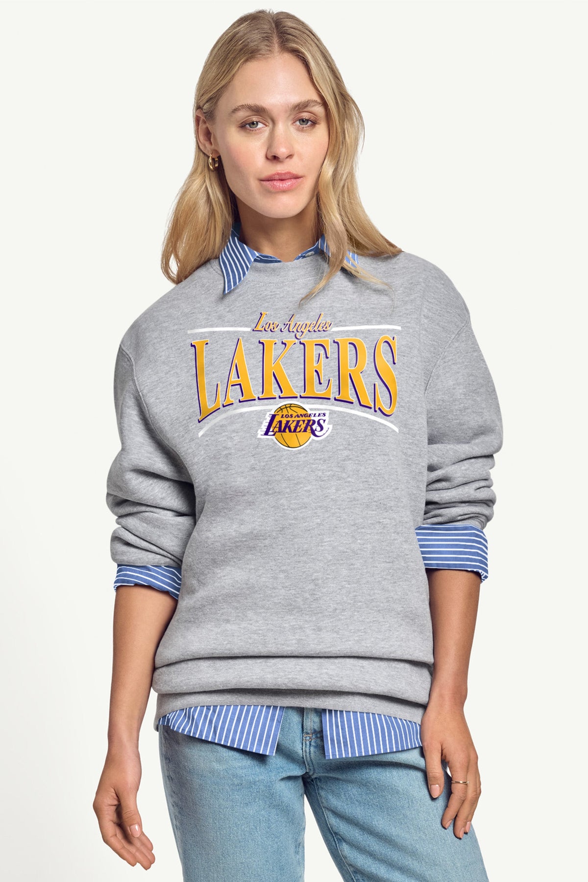 Starter Sale | WOMENS LA LAKERS ARCH SWEATSHIRT