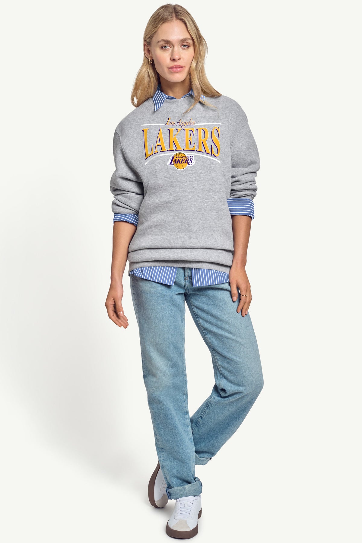 Starter Sale | WOMENS LA LAKERS ARCH SWEATSHIRT