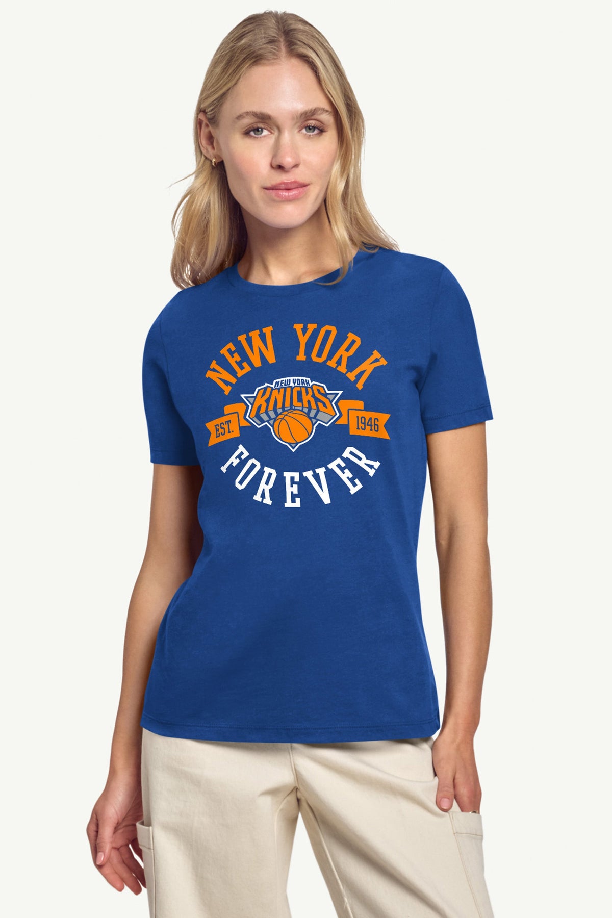 Starter Popular | WOMENS NEW YORK KNICKS FOREVER SHORT SLEEVE T SHIRT