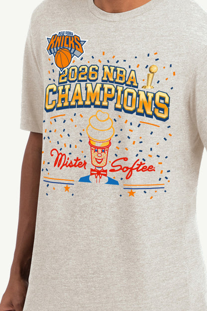 Starter Hot Sale | MENS NEW YORK KNICKS X MISTER SOFTEE CHAMPIONS T SHIRT