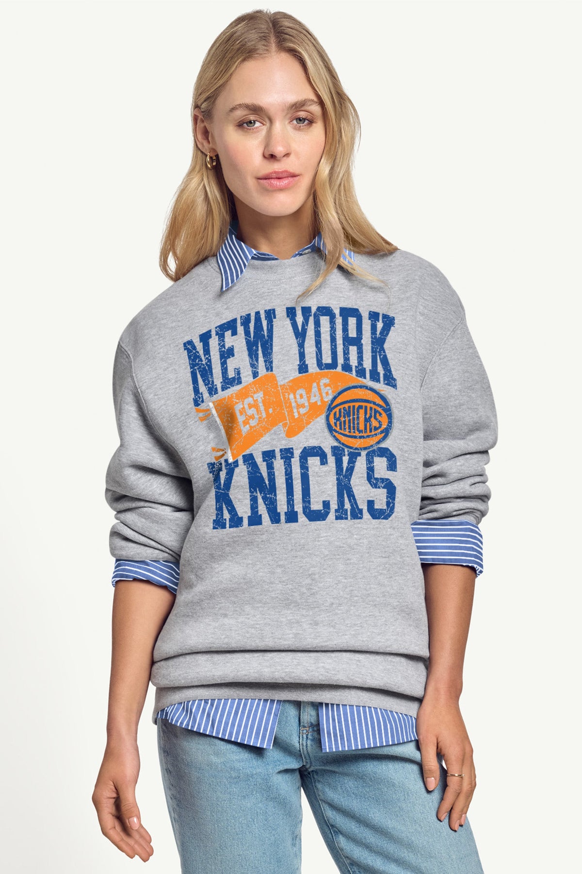 Starter Great Value | WOMENS NEW YORK KNICKS PENNANT SWEATSHIRT