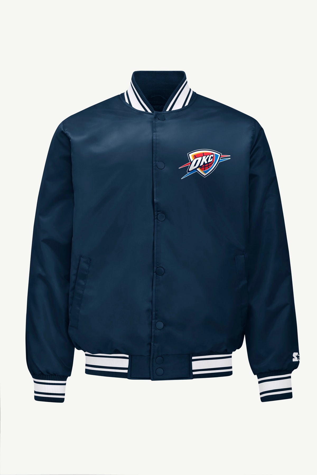 Starter Classic | MENS OKLAHOMA CITY THUNDER SATIN VARSITY JACKET