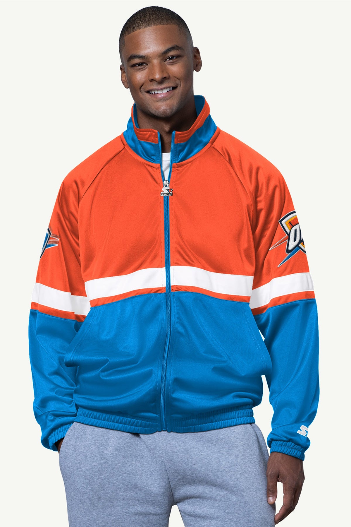Starter Classic | MENS OKLAHOMA CITY THUNDER VETERAN TRACK JACKET