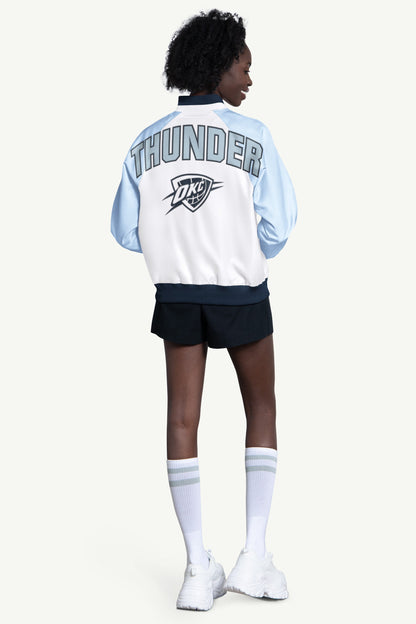 Starter Customer Favorite | WOMENS OKLAHOMA CITY THUNDER BLITZ VARSITY JACKET
