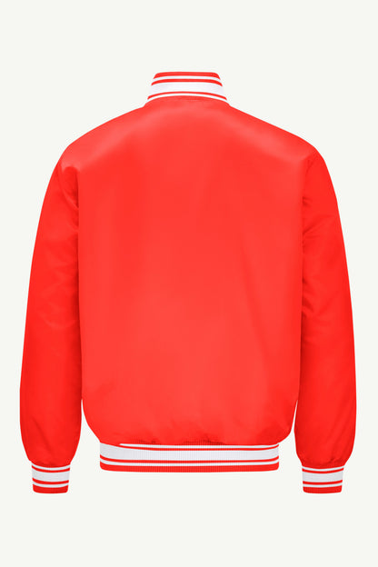 Starter Discount | MENS PORTLAND TRAIL BLAZERS PRINTED GRAPHIC SATIN VARSITY JACKET