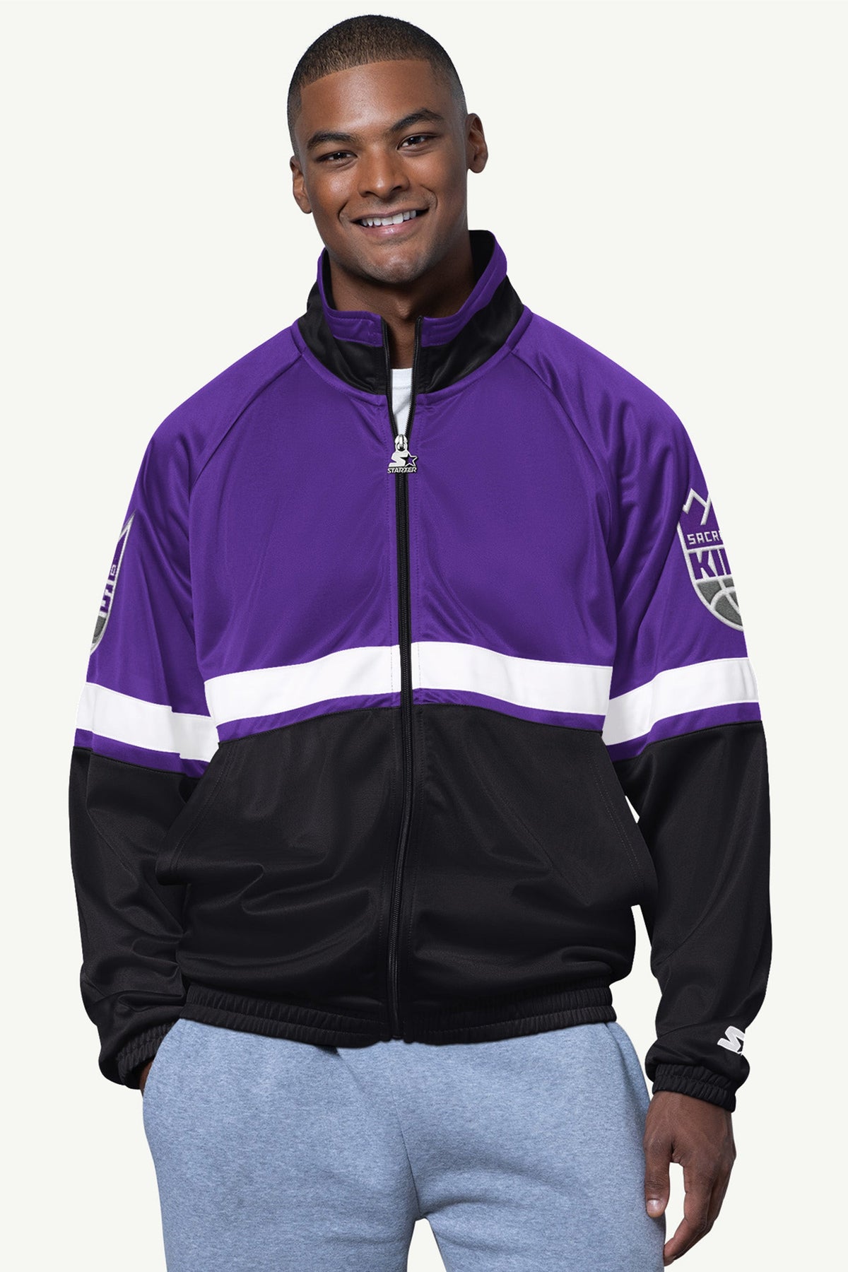 Starter Essential | MENS SACRAMENTO KINGS VETERAN TRACK JACKET