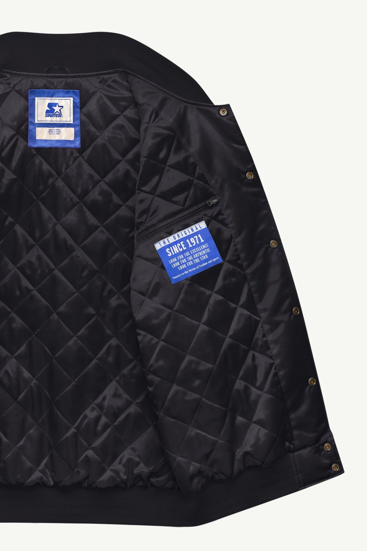 Starter Value | MENS SAN ANTONIO SPURS TRIPLE OPTION SATIN VARSITY JACKET