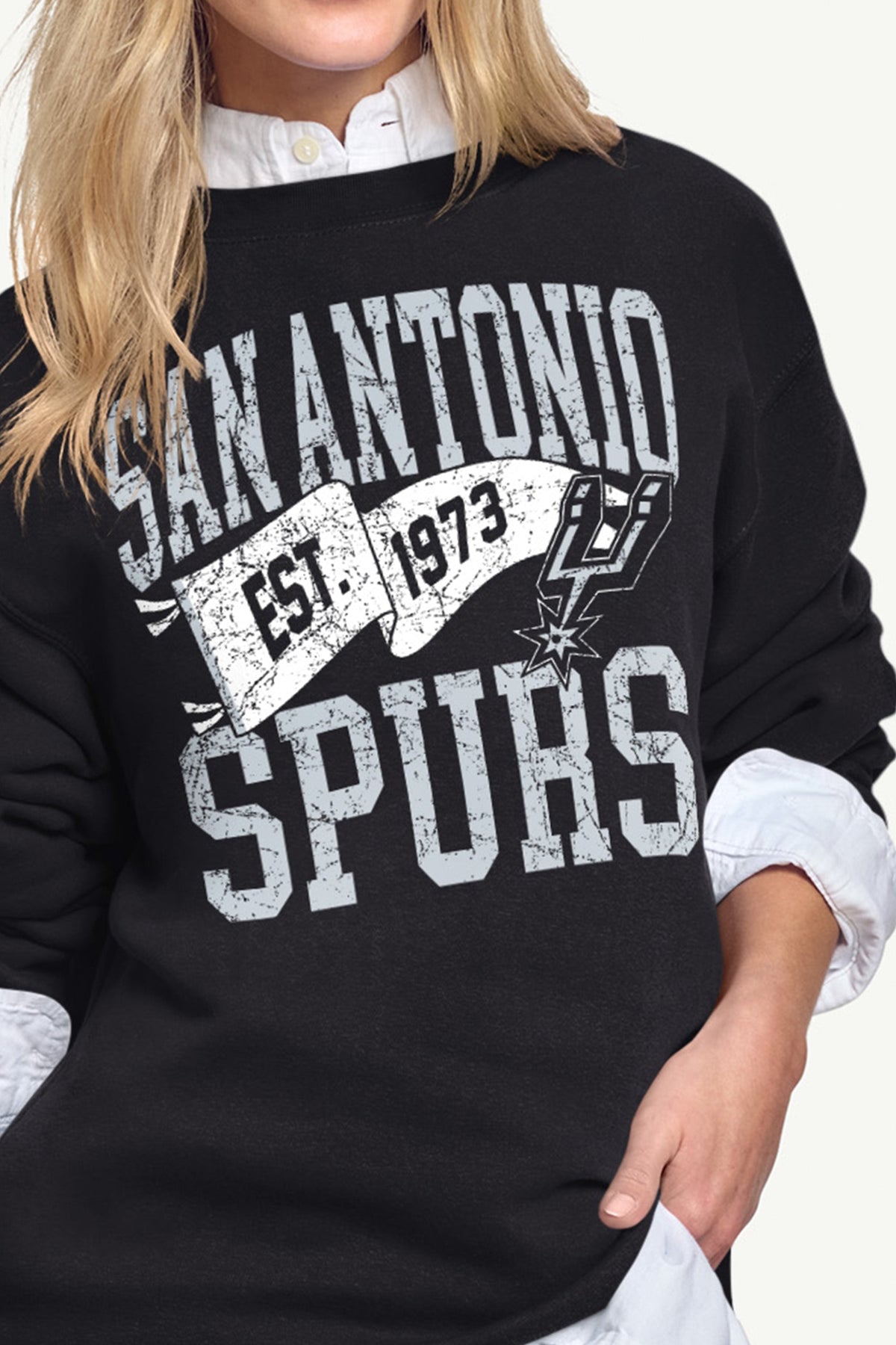 Starter Quality | WOMENS SAN ANTONIO SPURS PENNANT SWEATSHIRT