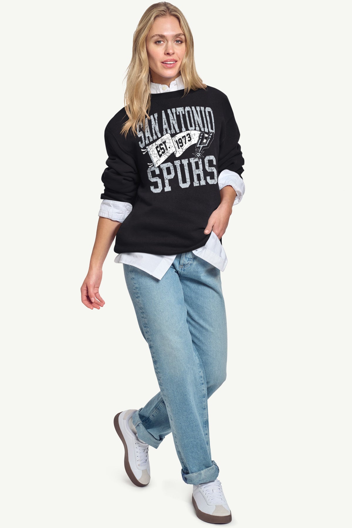 Starter Quality | WOMENS SAN ANTONIO SPURS PENNANT SWEATSHIRT