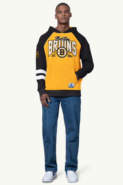 Starter Best Price | MENS BOSTON BRUINS INTERCEPTION COLORBLOCK HOODIE