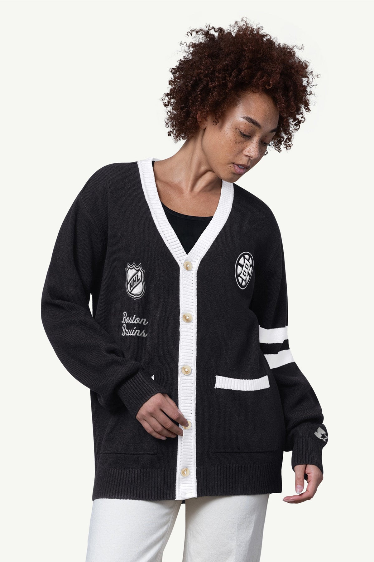 Starter New | WOMENS BOSTON BRUINS CARDIGAN