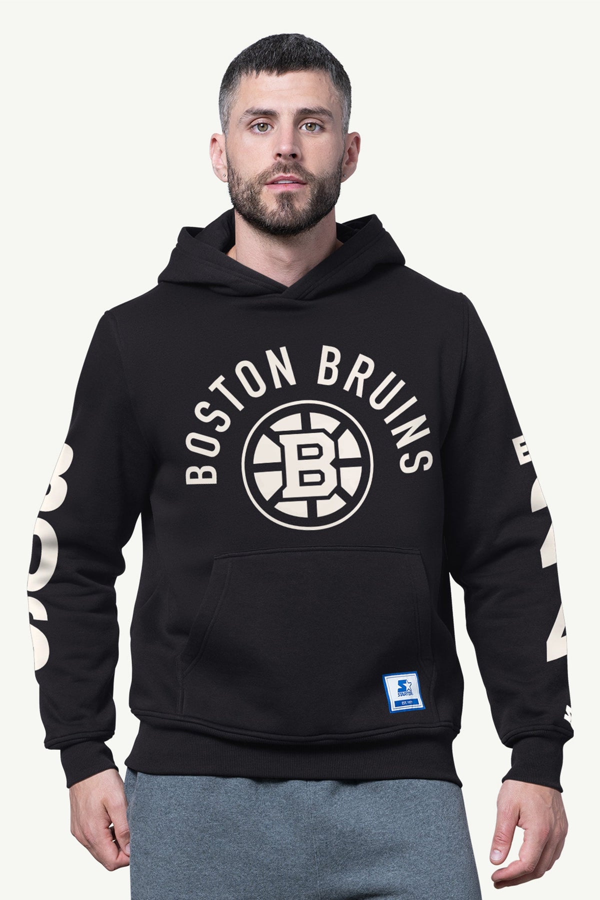 Starter New | MENS BOSTON BRUINS HANDOFF FLEECE HOODIE