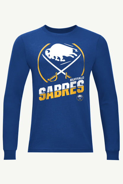 Starter Sale | MENS BUFFALO SABRES LOGO ZOOM LONG SLEEVE T SHIRT