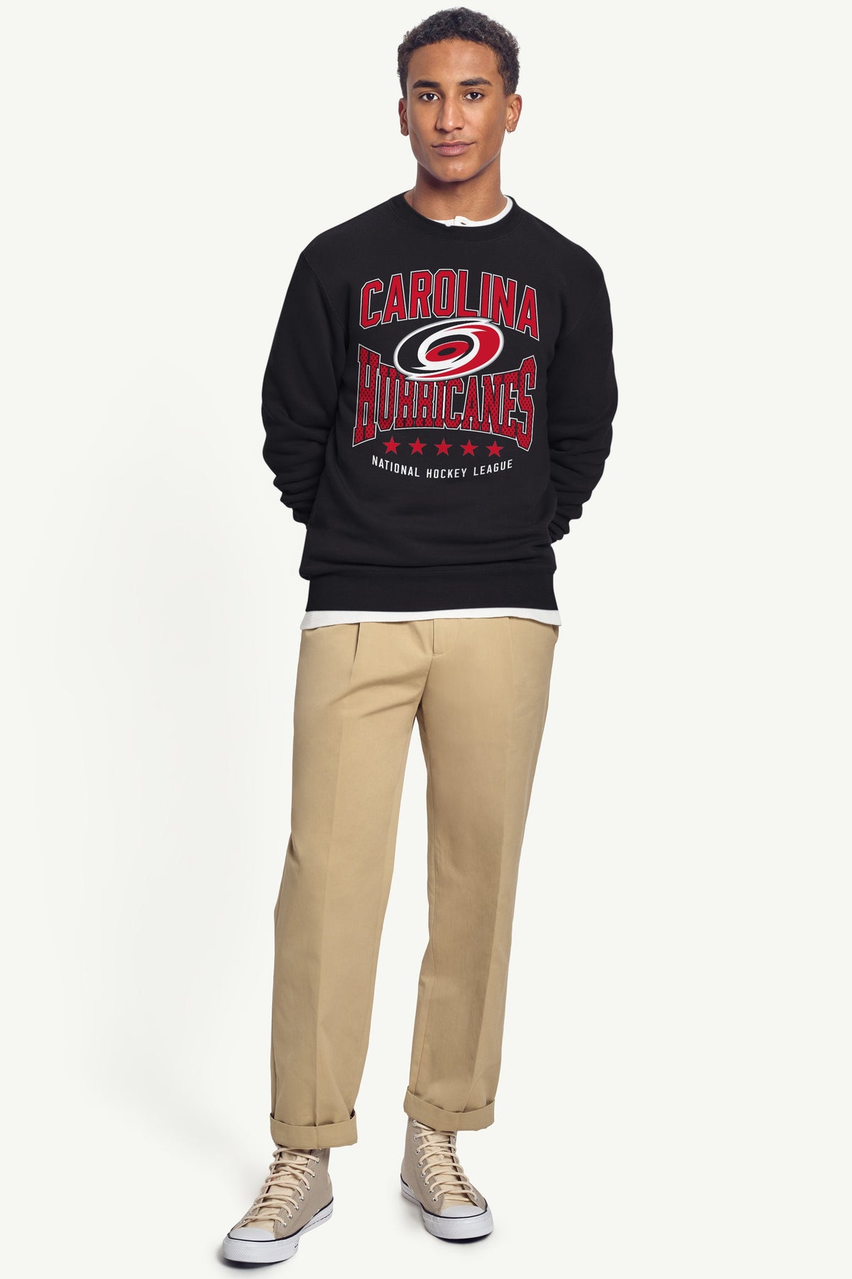 Starter Featured | MENS CAROLINA HURRICANES CENTER SQUEEZE SWEATSHIRT