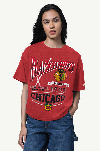 Starter Classic | WOMENS CHICAGO BLACKHAWKS HALL OF FAME T SHIRT