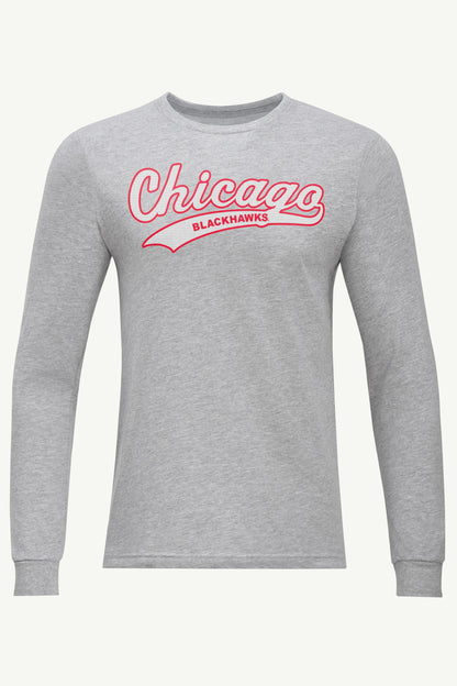 Starter Top Pick | MENS CHICAGO BLACKHAWKS TAILSWEEP LONG SLEEVE T SHIRT
