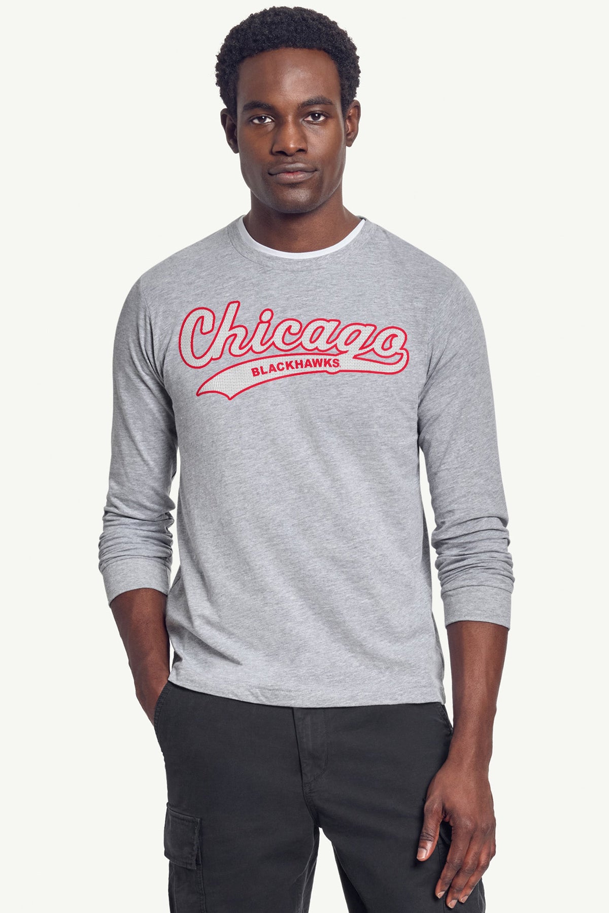 Starter Top Pick | MENS CHICAGO BLACKHAWKS TAILSWEEP LONG SLEEVE T SHIRT