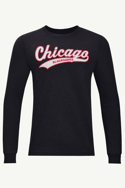 Starter New | MENS CHICAGO BLACKHAWKS TAILSWEEP LONG SLEEVE T SHIRT