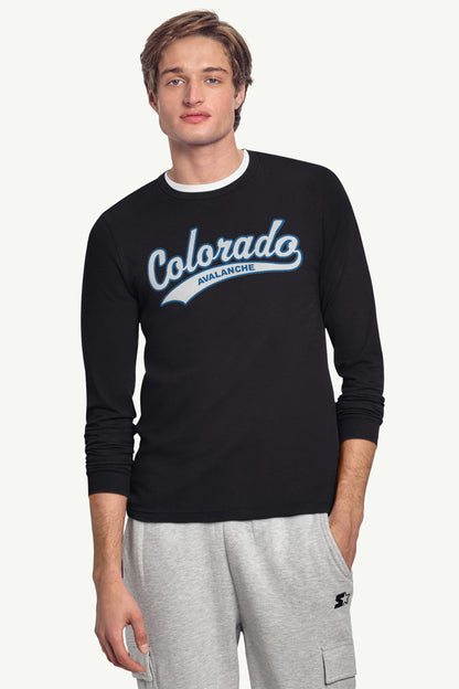 Starter Quality | MENS COLORADO AVALANCHE TAILSWEEP LONG SLEEVE T SHIRT