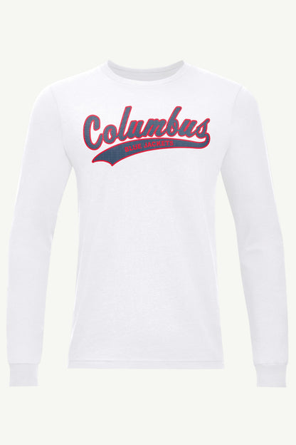 Starter Great Value | MENS COLUMBUS BLUE JACKETS TAILSWEEP LONG SLEEVE T SHIRT