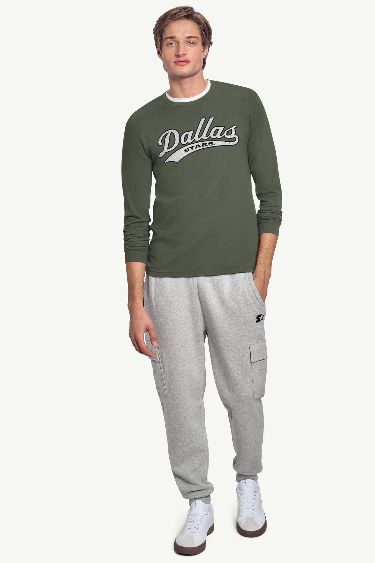 Starter Sale | MENS DALLAS STARS TAILSWEEP LONG SLEEVE T SHIRT