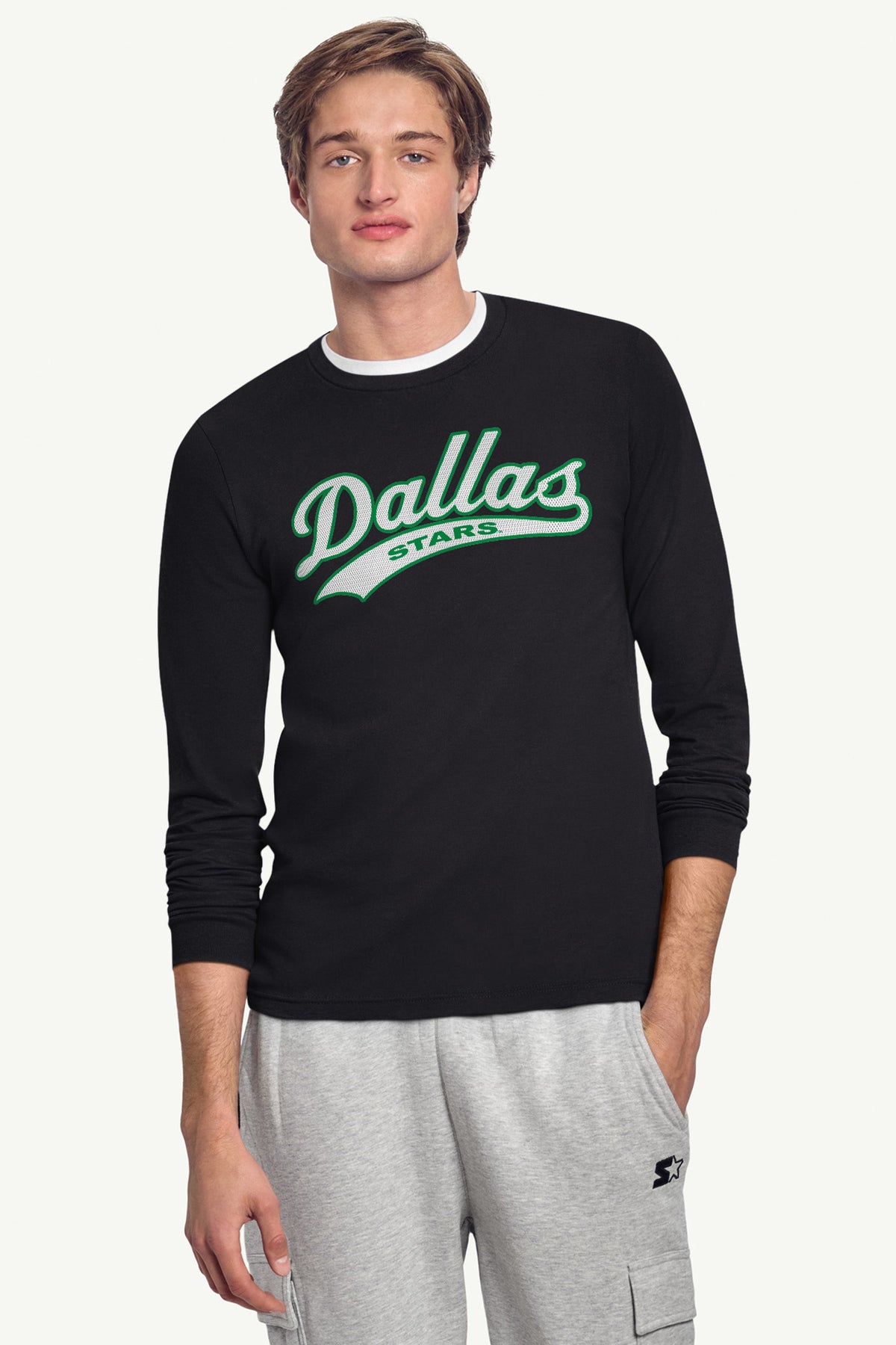 Starter Value | MENS DALLAS STARS TAILSWEEP LONG SLEEVE T SHIRT