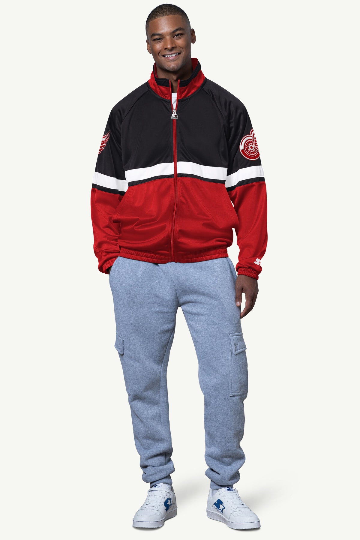 Starter Recommended | MENS DETROIT RED WINGS VETERAN TRACK JACKET