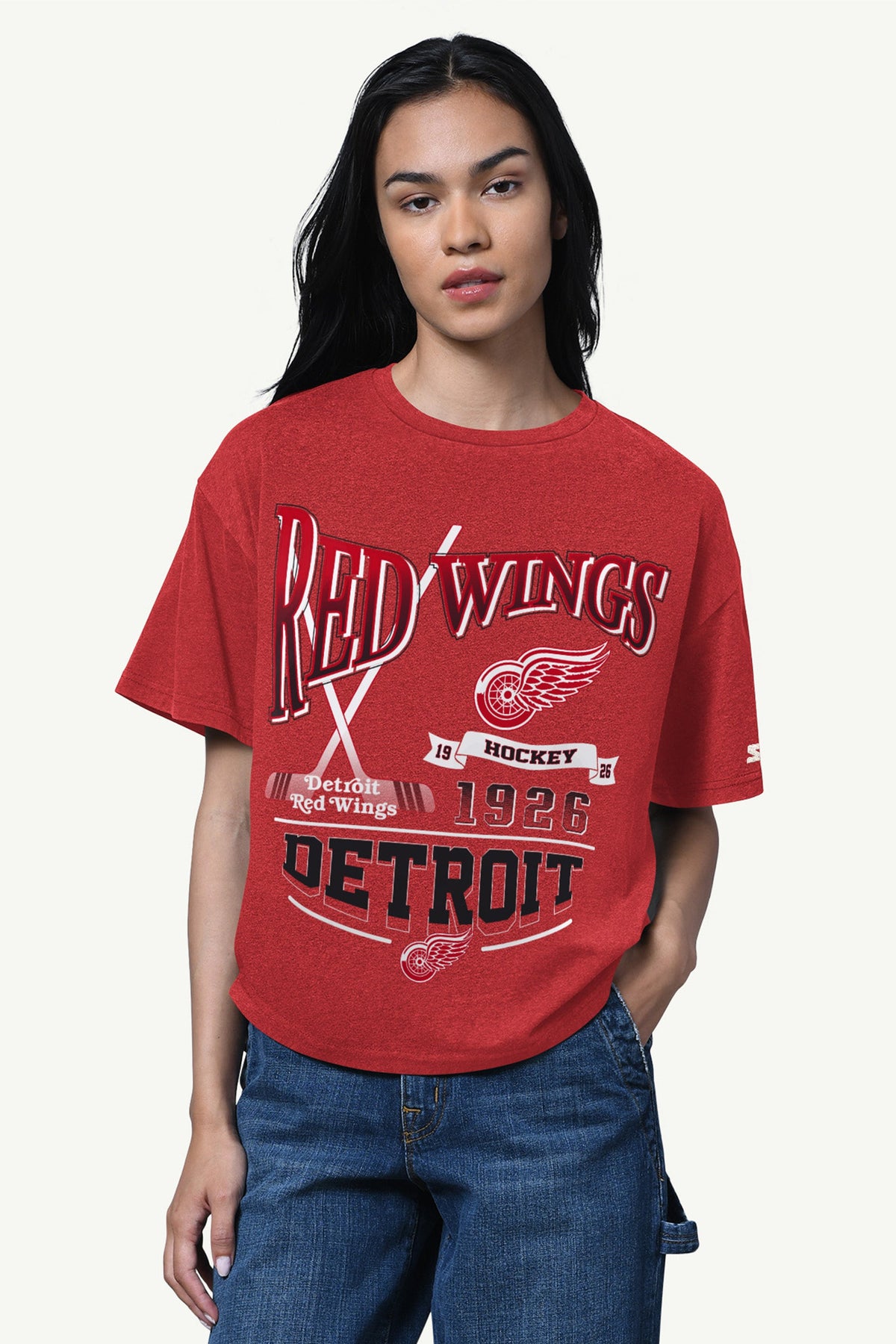 Starter Smart Buy | WOMENS DETROIT RED WINGS HALL OF FAME T SHIRT