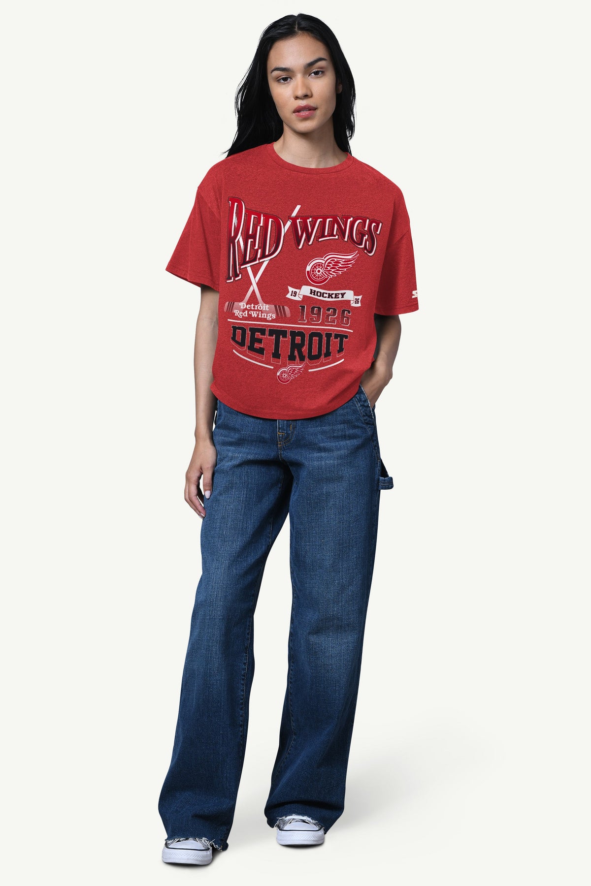 Starter Smart Buy | WOMENS DETROIT RED WINGS HALL OF FAME T SHIRT