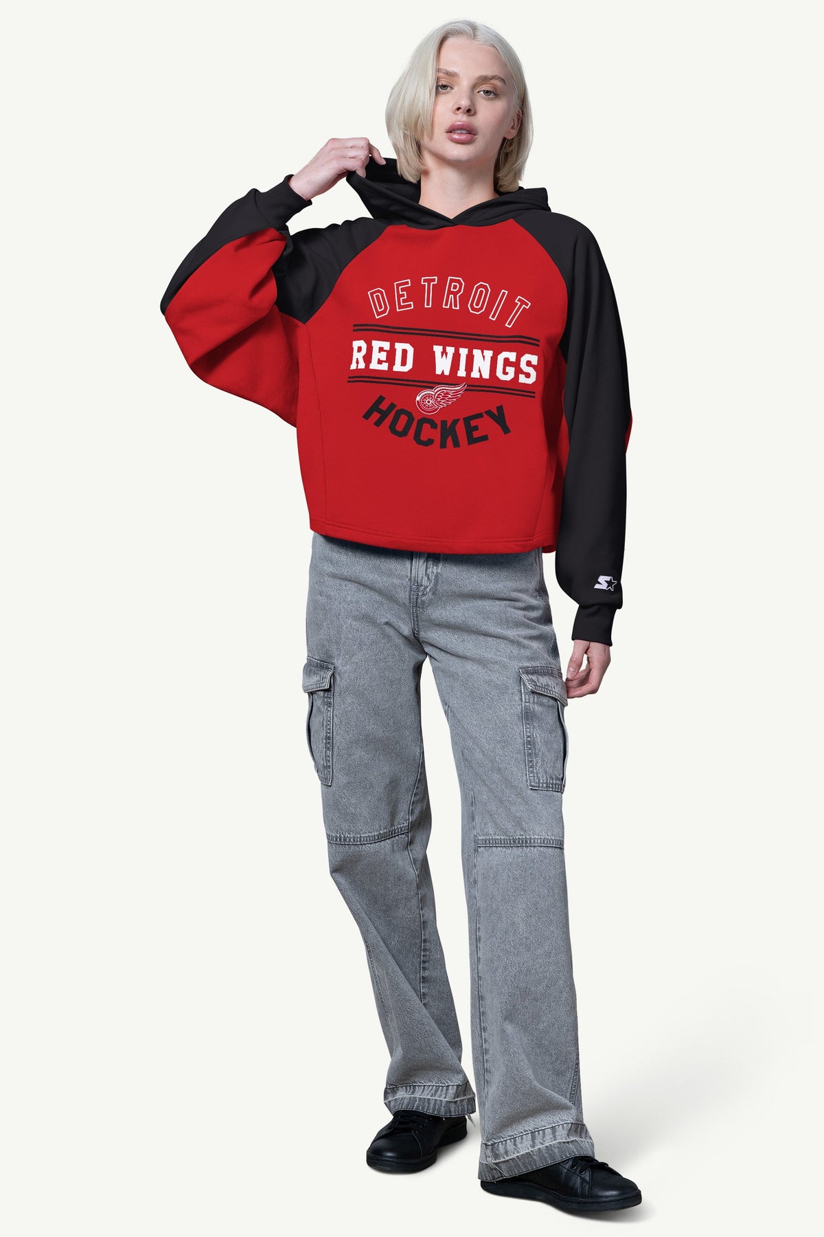 Starter Great Value | WOMENS DETROIT RED WINGS CROPPED HOODIE