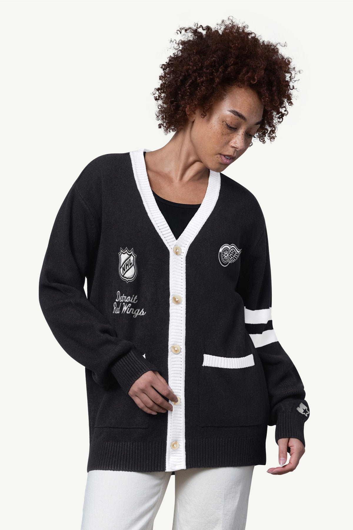 Starter Exclusive | WOMENS DETROIT RED WINGS CARDIGAN