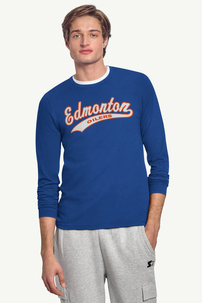 Starter Best Seller | MENS EDMONTON OILERS TAILSWEEP LONG SLEEVE T SHIRT