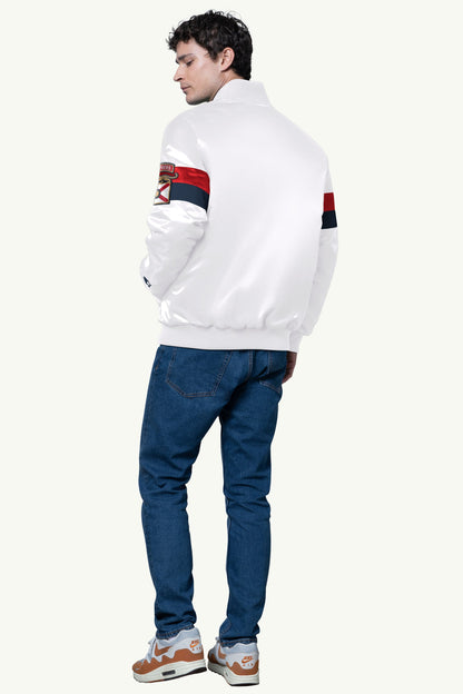 Starter Trusted | MENS FLORIDA PANTHERS TRIPLE OPTION SATIN VARSITY JACKET