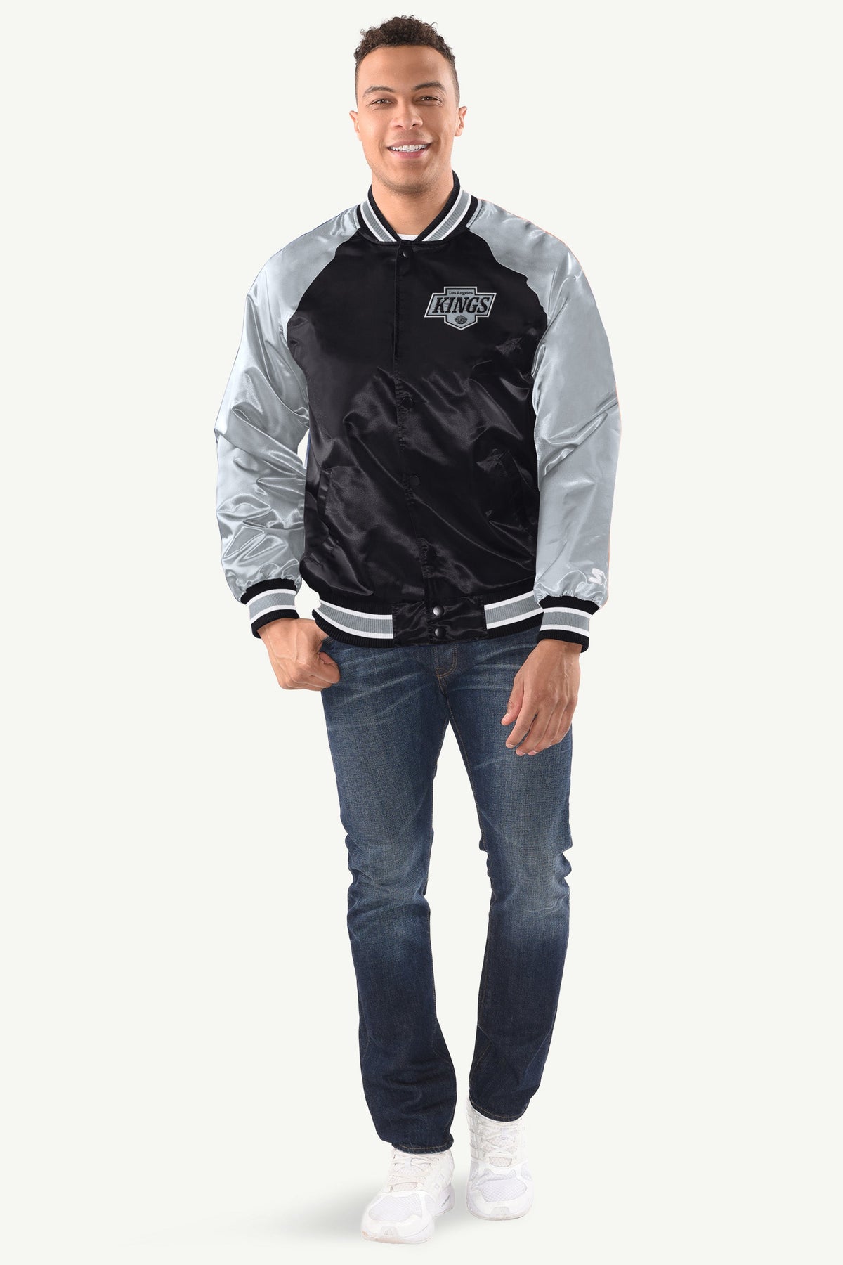 Starter Best Seller | MENS LOS ANGELES KINGS INDUCTEE SATIN VARSITY JACKET