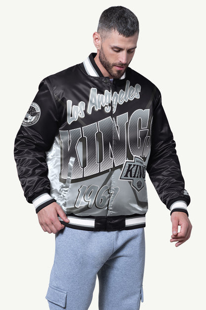 Starter Trusted | MENS LOS ANGELES KINGS PASS RUSH SATIN VARSITY JACKET