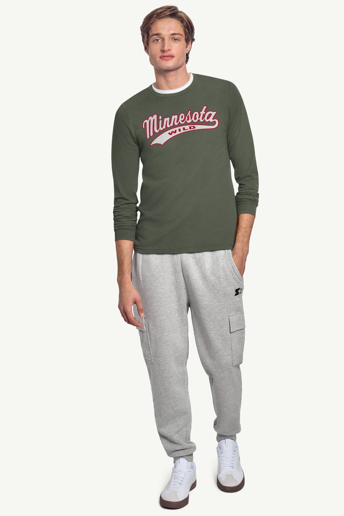 Starter Signature | MENS MINNESOTA WILD TAILSWEEP LONG SLEEVE T SHIRT