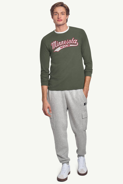 Starter Signature | MENS MINNESOTA WILD TAILSWEEP LONG SLEEVE T SHIRT