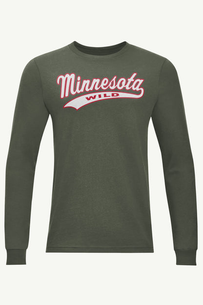Starter Signature | MENS MINNESOTA WILD TAILSWEEP LONG SLEEVE T SHIRT