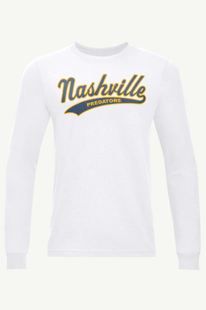 Starter Best Seller | MENS NASHVILLE PREDATORS TAILSWEEP LONG SLEEVE T SHIRT