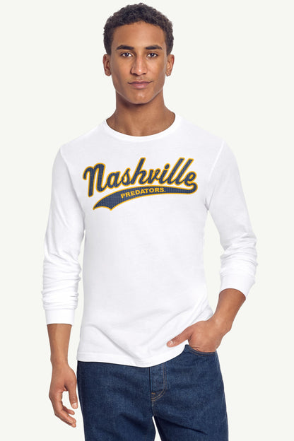 Starter Best Seller | MENS NASHVILLE PREDATORS TAILSWEEP LONG SLEEVE T SHIRT