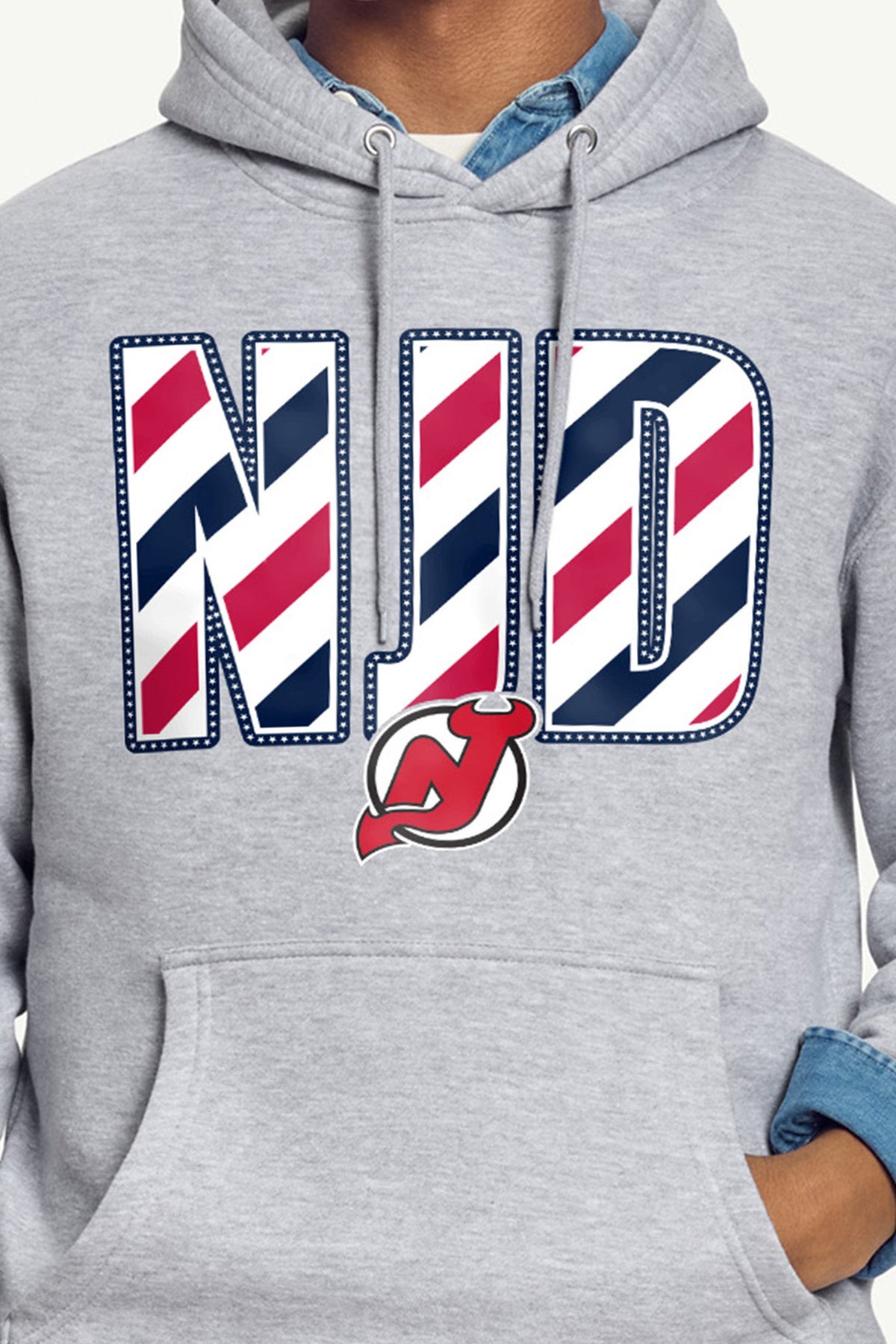 Starter Signature | MENS NEW JERSEY DEVILS STARS AND STRIPES HOODIE