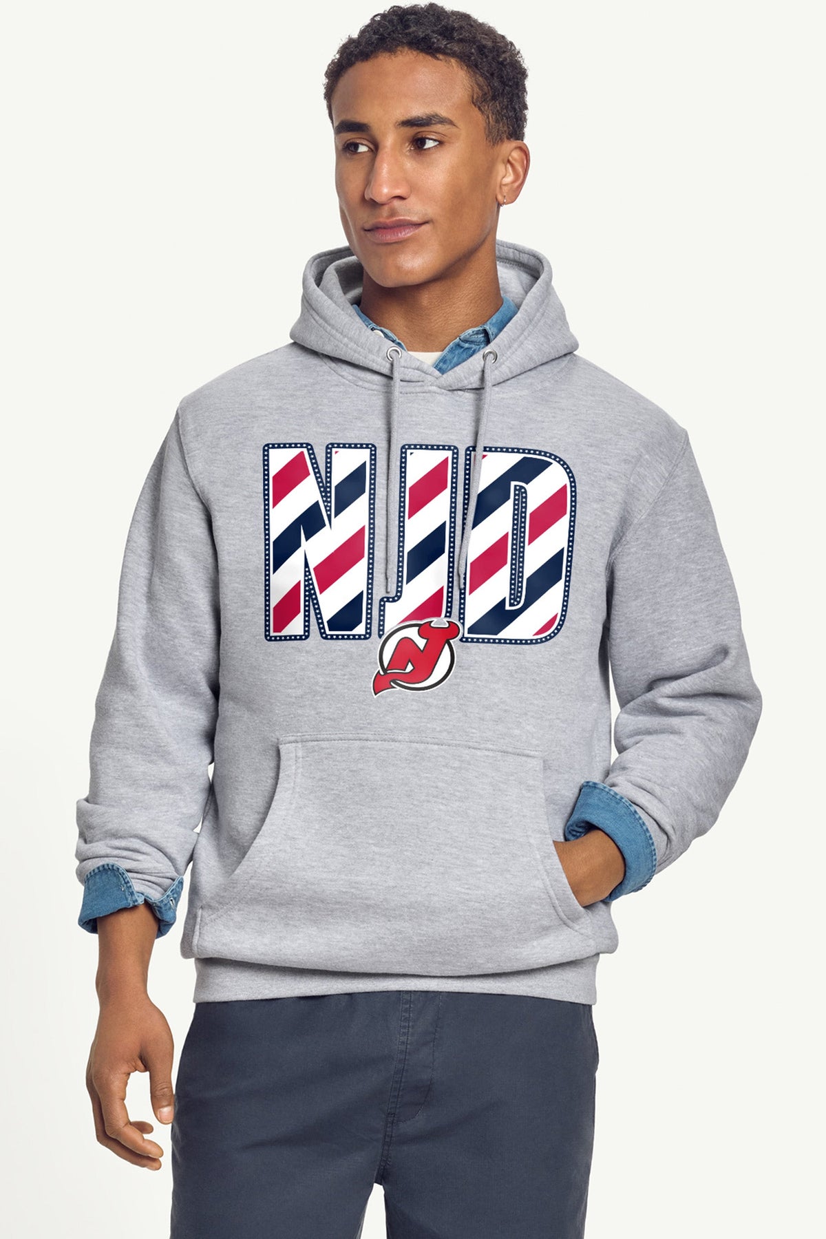 Starter Signature | MENS NEW JERSEY DEVILS STARS AND STRIPES HOODIE