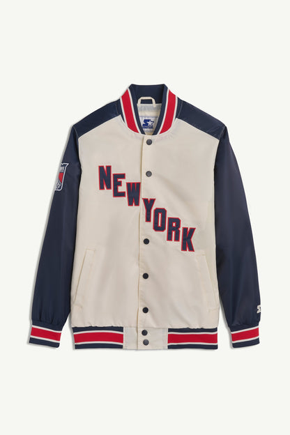 Starter Recommended | NEW YORK RANGERS THE RENEGADE VARSITY JACKET
