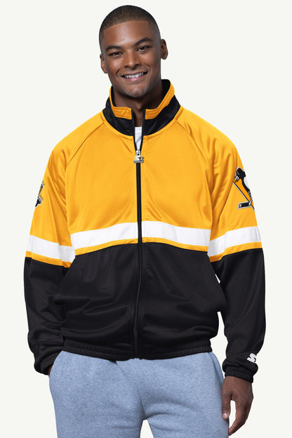 Starter Essential | MENS PITTSBURGH PENGUINS VETERAN TRACK JACKET