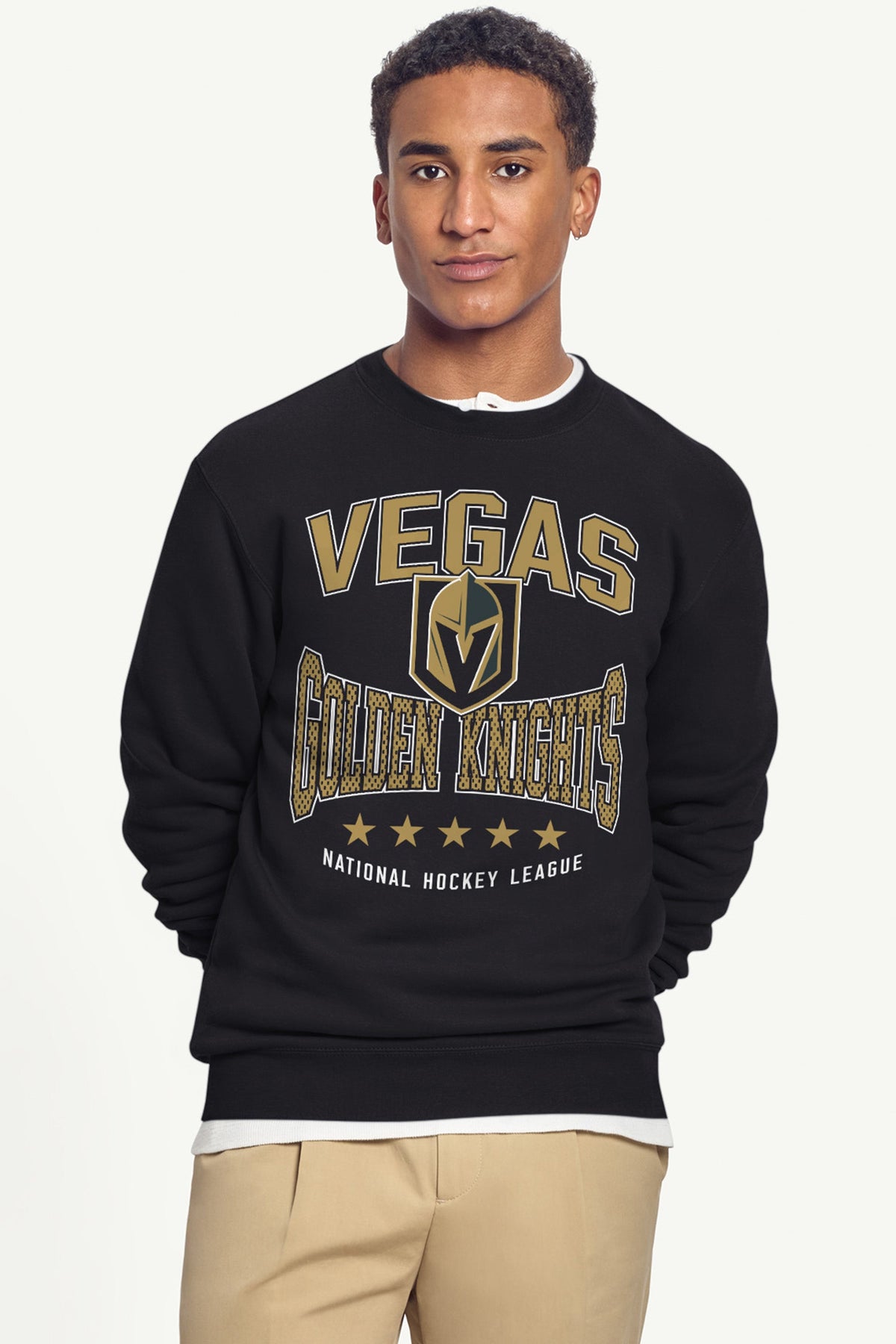 Starter Popular | MENS VEGAS GOLDEN KNIGHTS CENTER SQUEEZE SWEATSHIRT