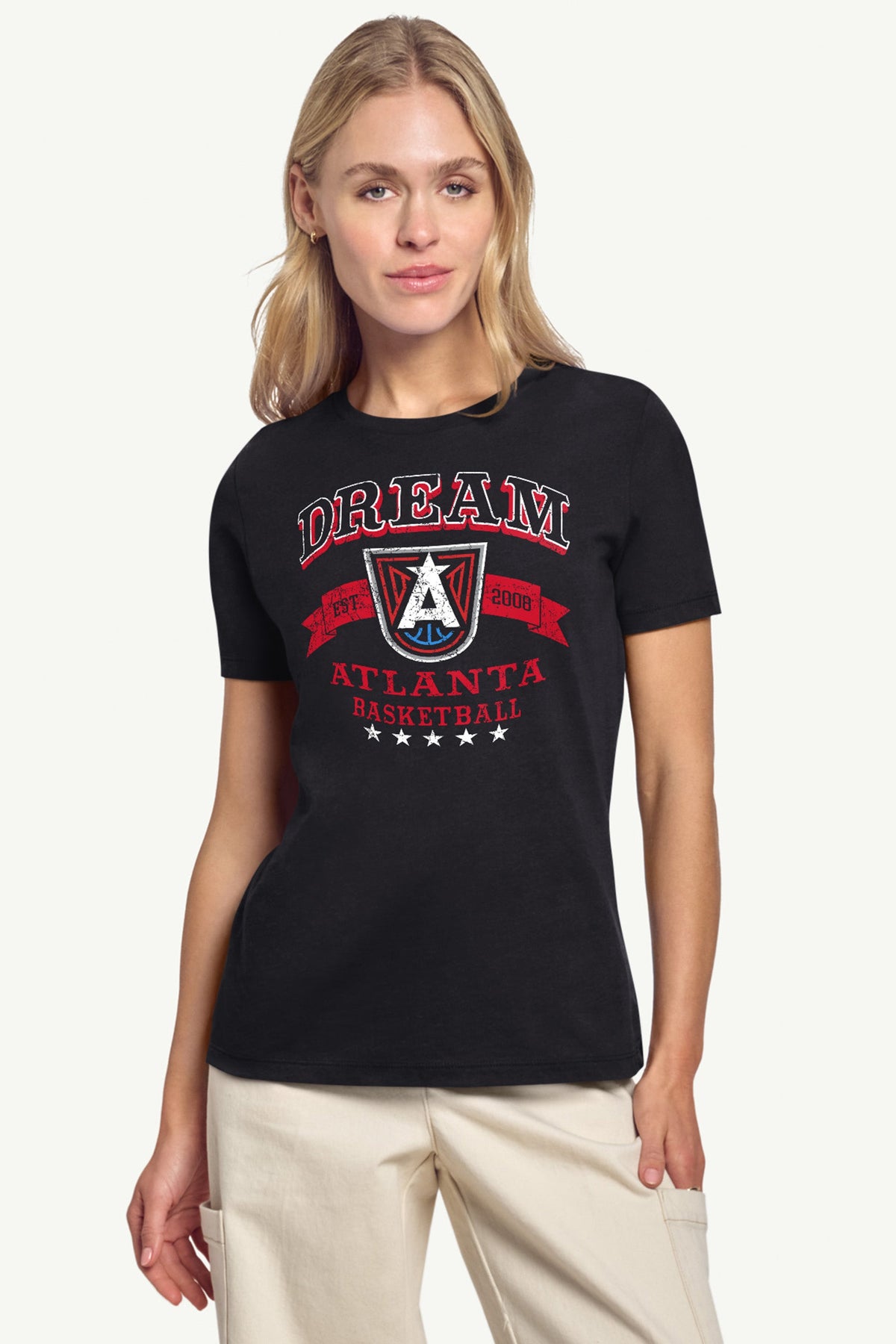Starter Classic | WOMENS WNBA ATLANTA DREAM BLEACHERS & BANNER T SHIRT