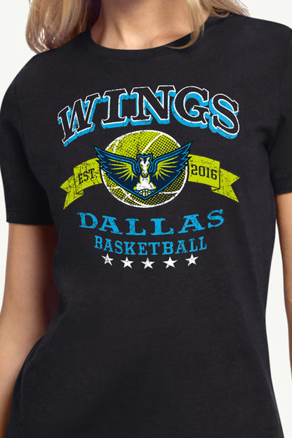 Starter Recommended | WOMENS WNBA DALLAS WINGS BLEACHERS & BANNER T SHIRT