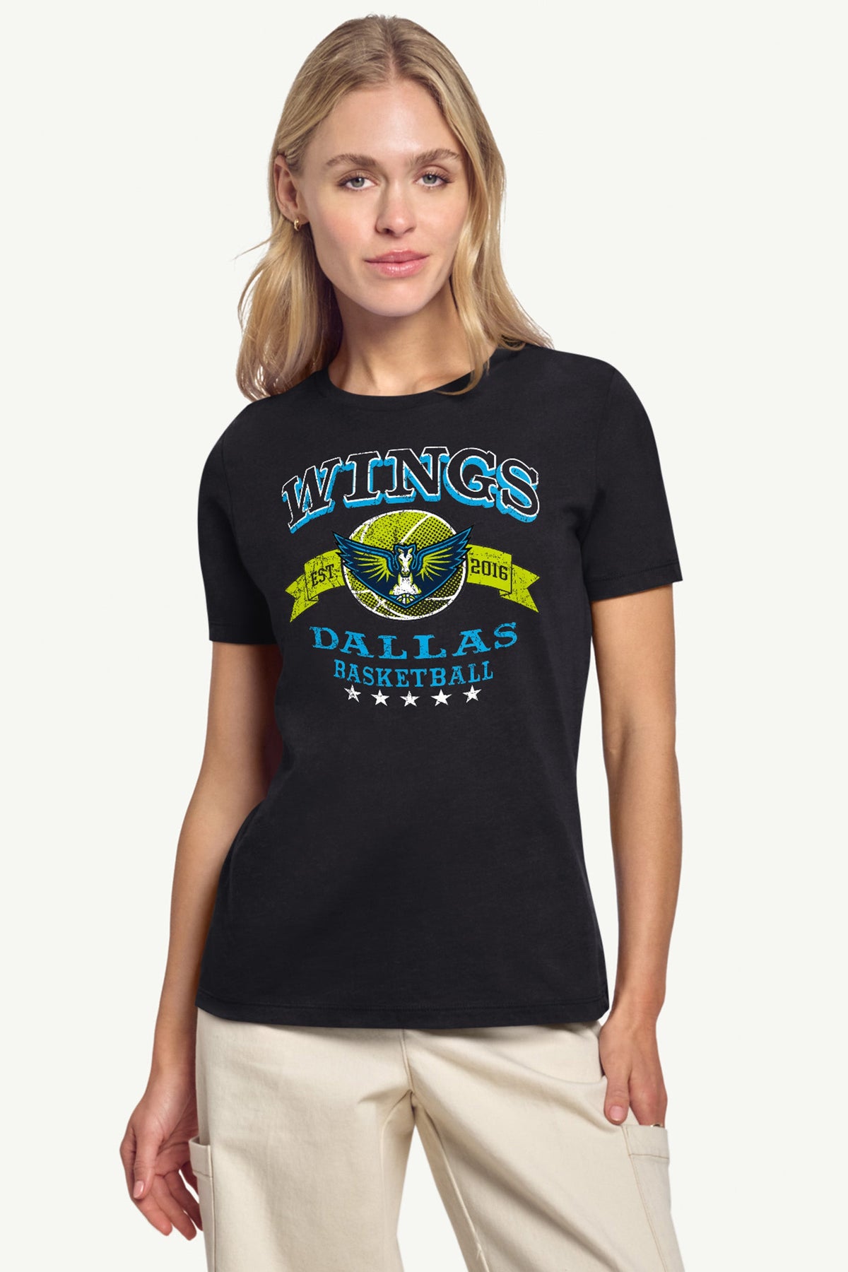 Starter Recommended | WOMENS WNBA DALLAS WINGS BLEACHERS & BANNER T SHIRT