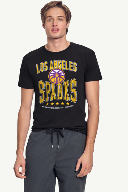 Starter Discount | MENS WNBA LOS ANGELES SPARKS CENTER SQUEEZE T SHIRT